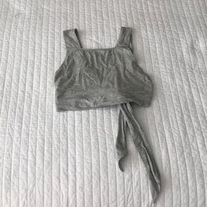 Grey Crop Top